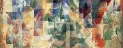 Delaunay, Robert The three landscape of Window oil painting artist
